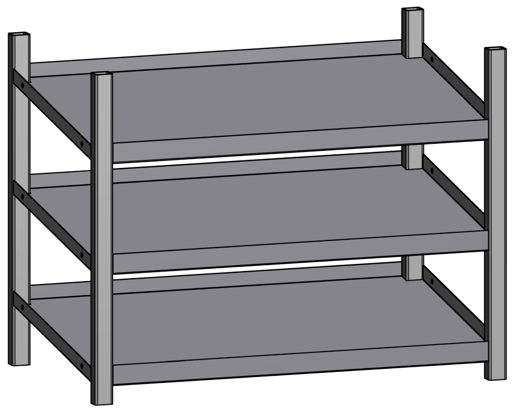 Bild von JURA-MODUL - Mittelteil - Universalmodul 3 fach, Schräg (VPE=1 Stück)